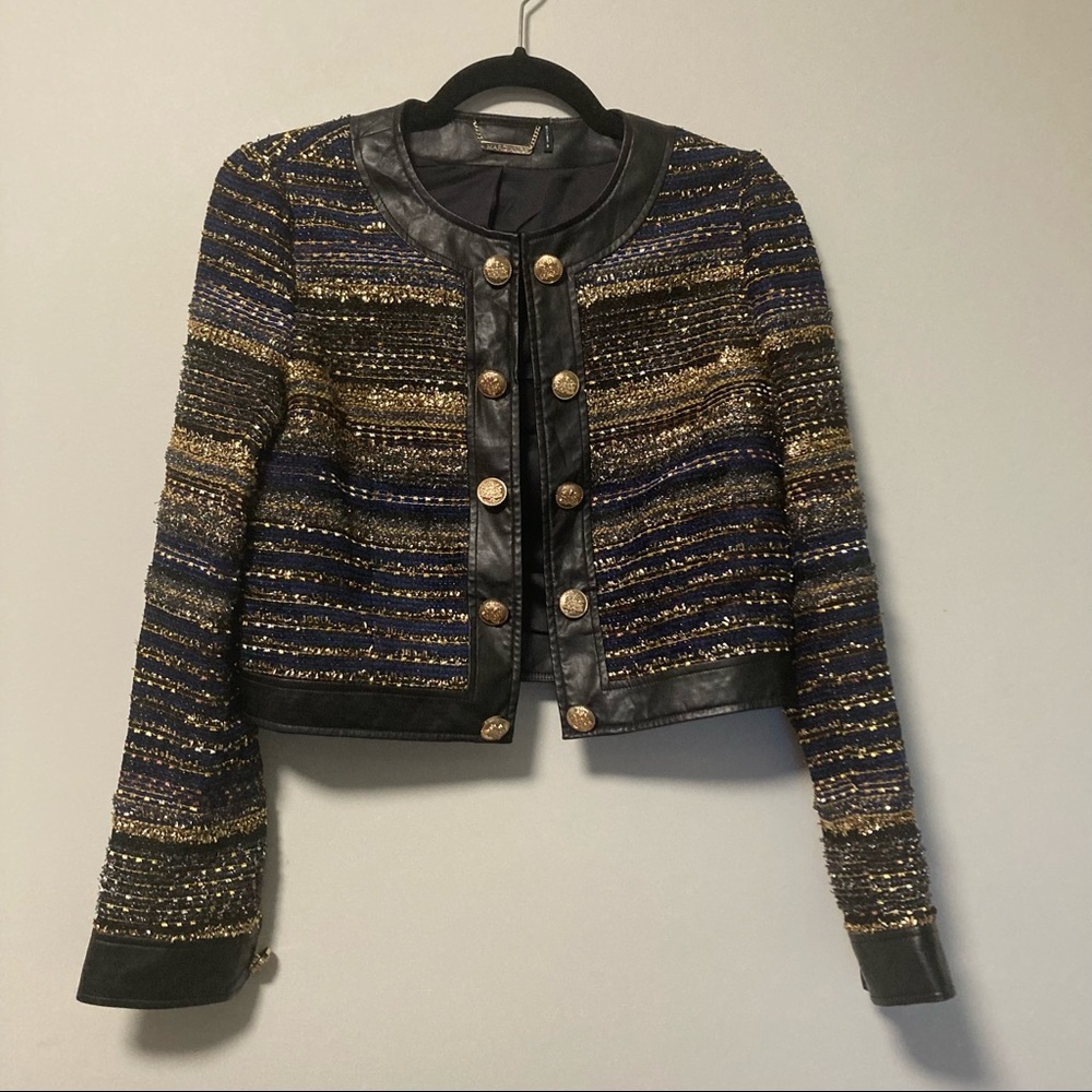 Marciano gold buttons short jacket